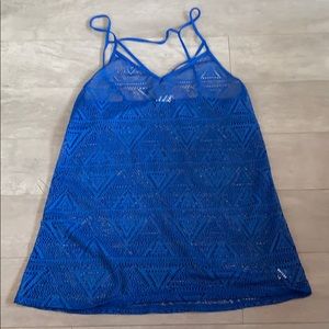 Mesh beach coverup